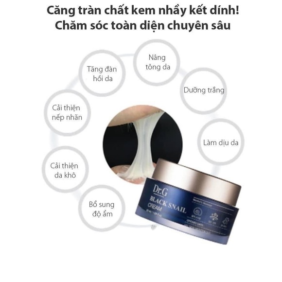 DR.G Black Snail Cream 50ml Best Korean Anti-Aging Cream Lifting Cream K-Beauty - Picture 7 of 16
